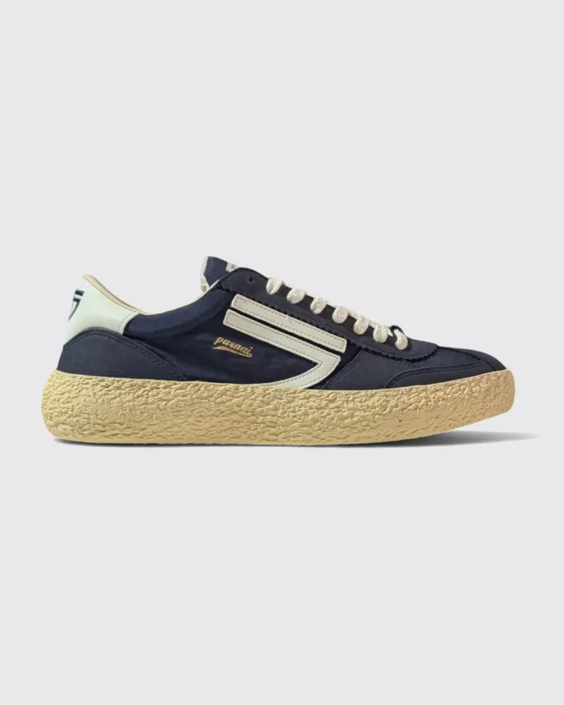 Puraai 1.01 Vintage Vegane Leder-Sneakers Navy
