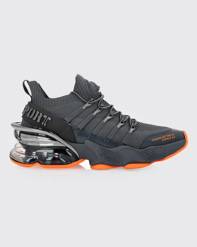 Philipp Plein Sneakers aus Mesh und Gummi Grau