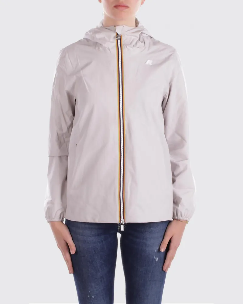 K-Way Marguerite Jacke aus technischem Gewebe Beige