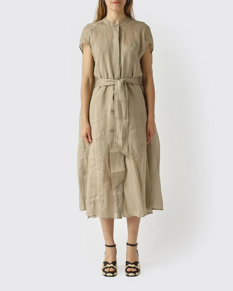 MEIMEIJ Chemisier-Kleid aus Ramie Rope