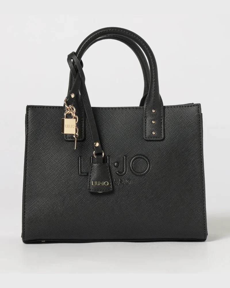 Liu Jo Saffiano-Kunstledertasche Schwarz