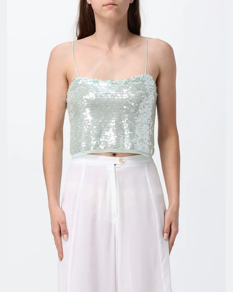 forte_forte Top damen Hellblau