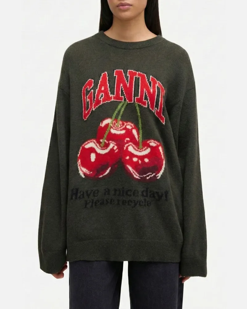 Ganni Pullover damen Grün