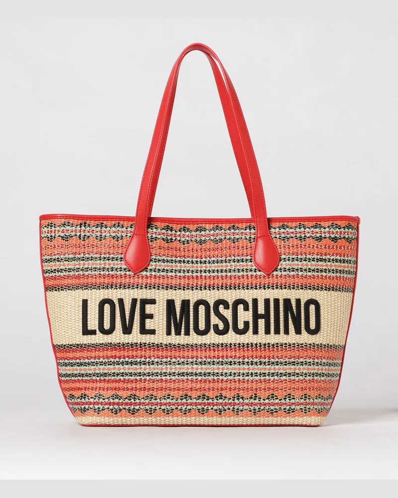 Moschino Schultertasche damen Rot
