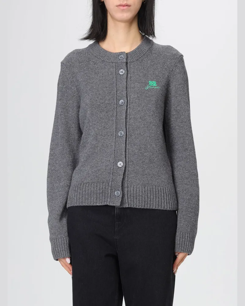 Ganni Strickjacke damen Grau
