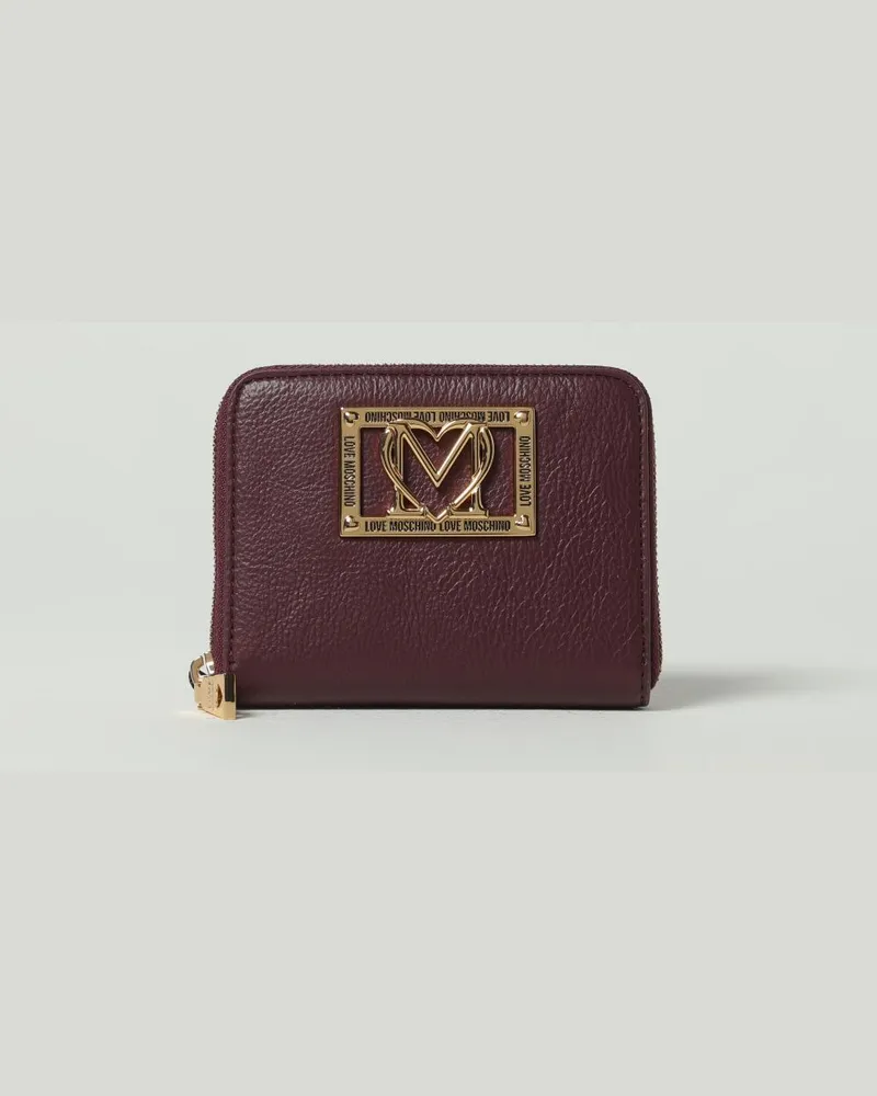 Moschino Geldbörsen damen Weinrot