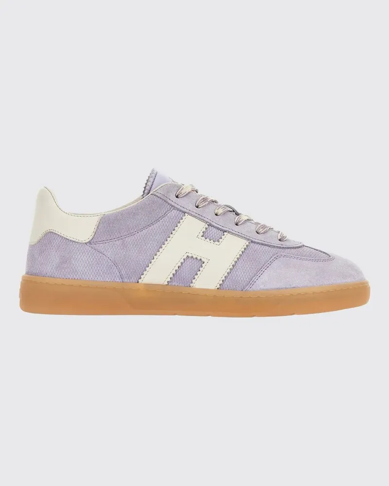 Hogan Cool Geprägte Wildleder-Sneakers Lila