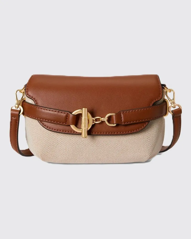 Ralph Lauren Blaike Mini-Umhängetasche aus recycelter Baumwolle Natural