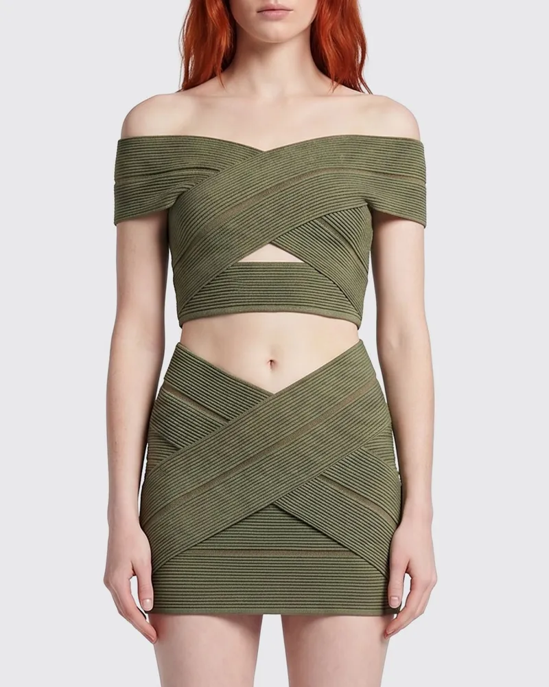 Balmain Top damen Grün