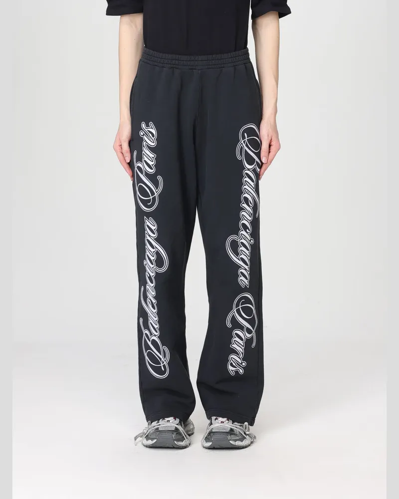 Balenciaga Jogginghose aus Baumwolle mit Logo Weiß