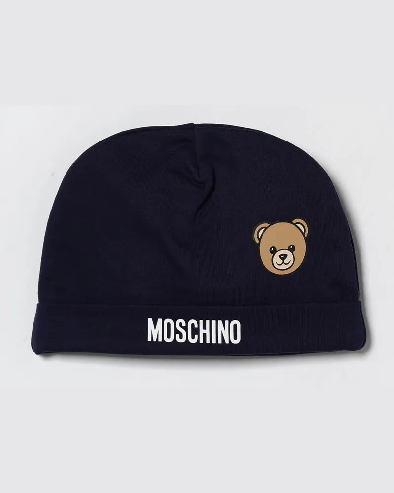 Moschino Baumwollhut mit Logo Blau