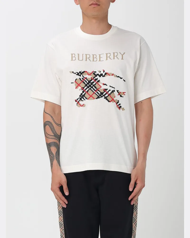 Burberry T-shirt herren Weiß