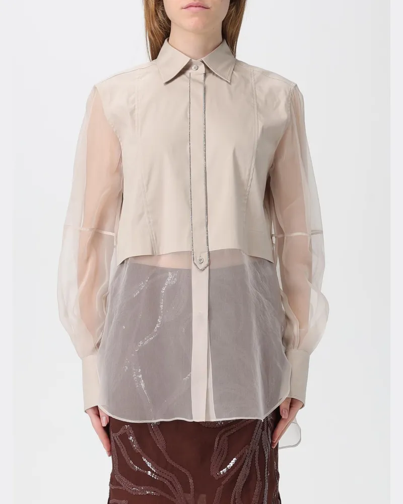 Brunello Cucinelli Hemdbluse damen Beige