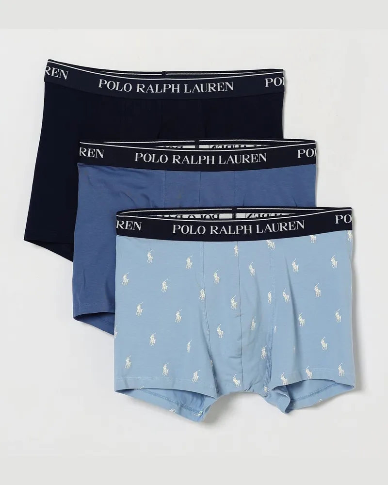 Ralph Lauren Set aus drei Boxershorts aus Stretch-Baumwolle mit Logo-Bund Fa03
