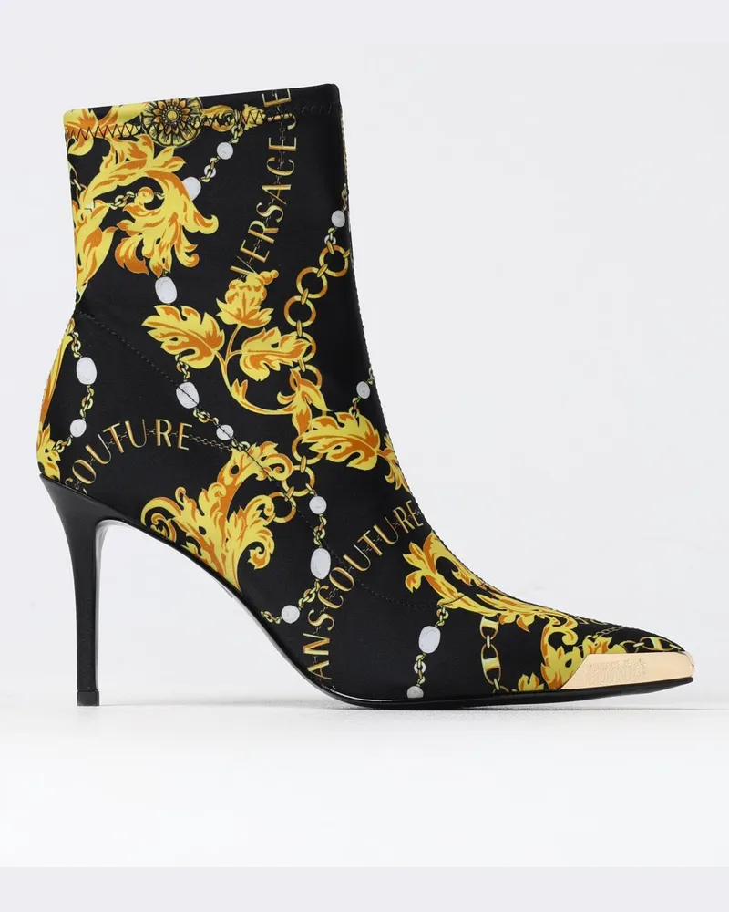 Versace Jeans Flache stiefeletten damen Schwarz