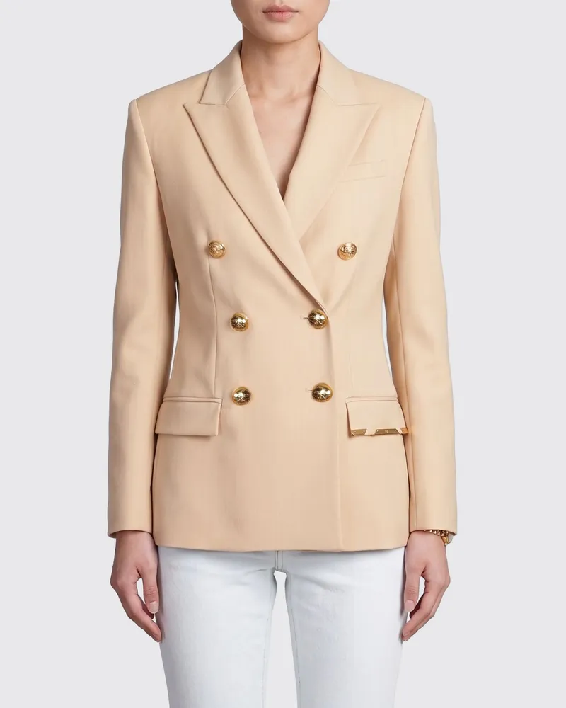 Elisabetta Franchi Zweireiher-Blazer Camel