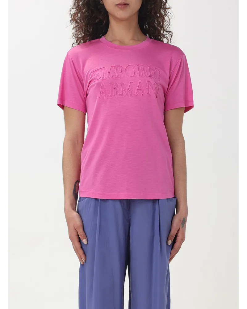 Emporio Armani T-shirt damen Fuchsia
