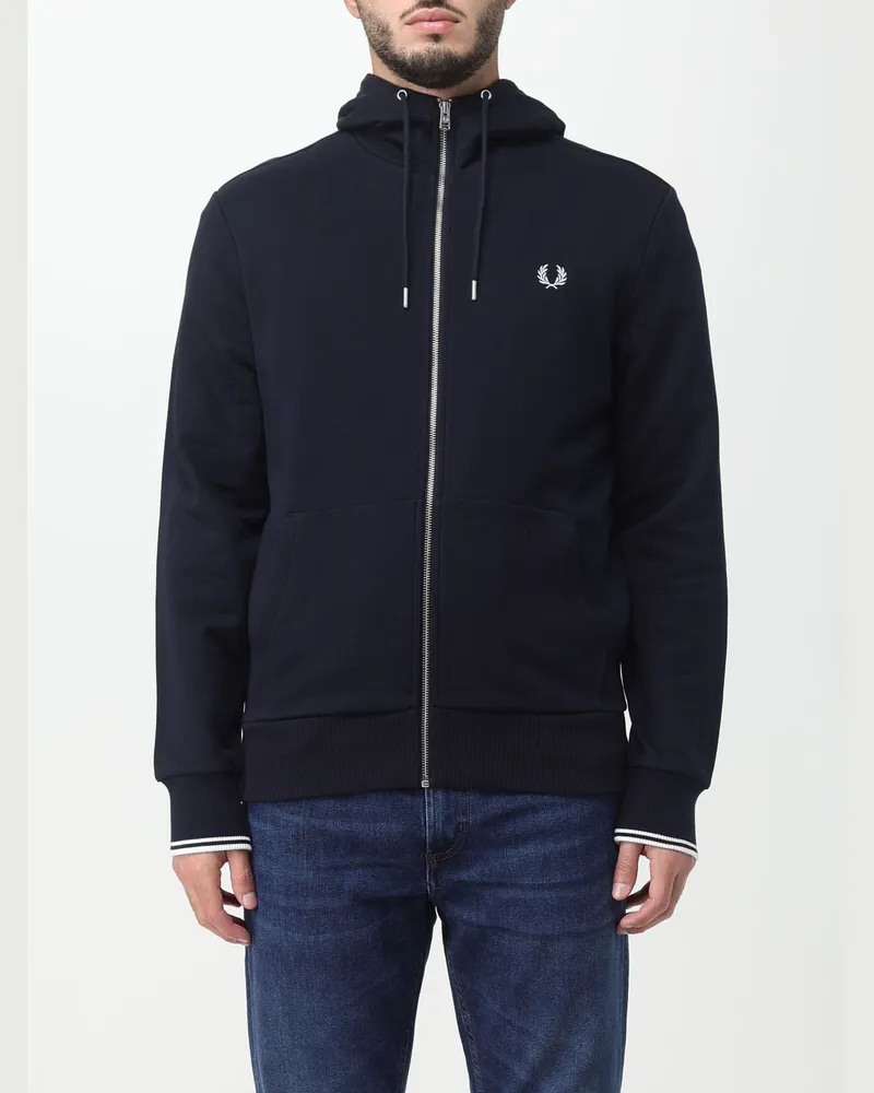 Fred Perry Sweatshirt herren Blau