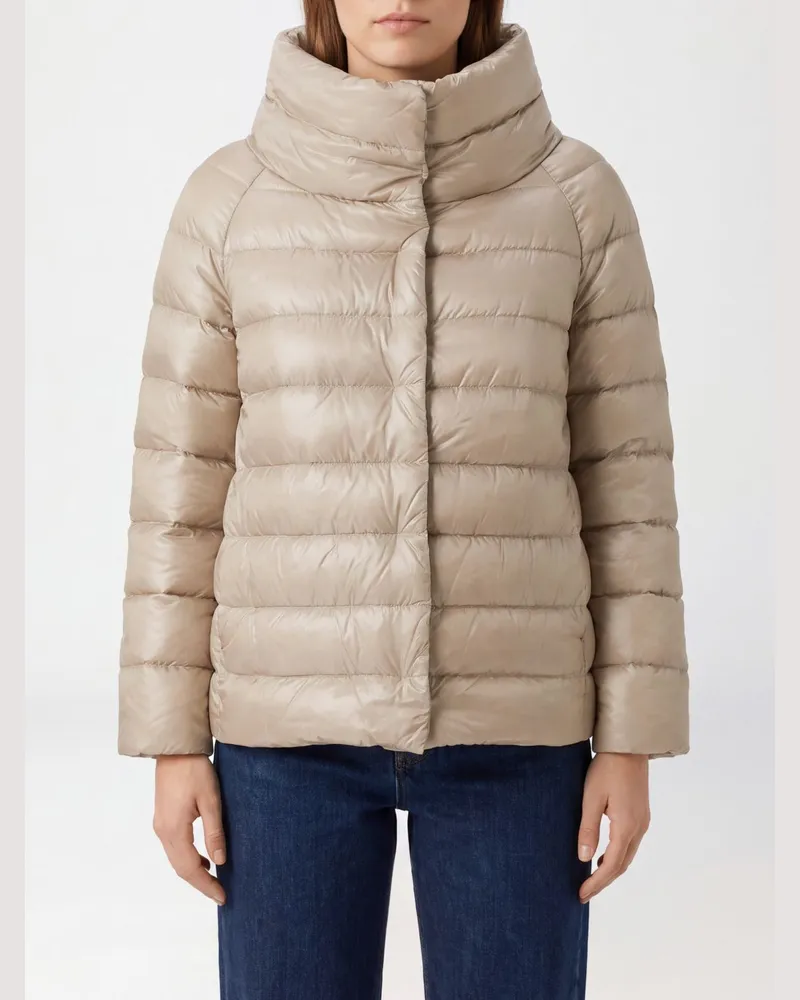 Herno Kurze Sofia Daunenjacke aus ultraleichtem Nylon mit Stehkragen Pink