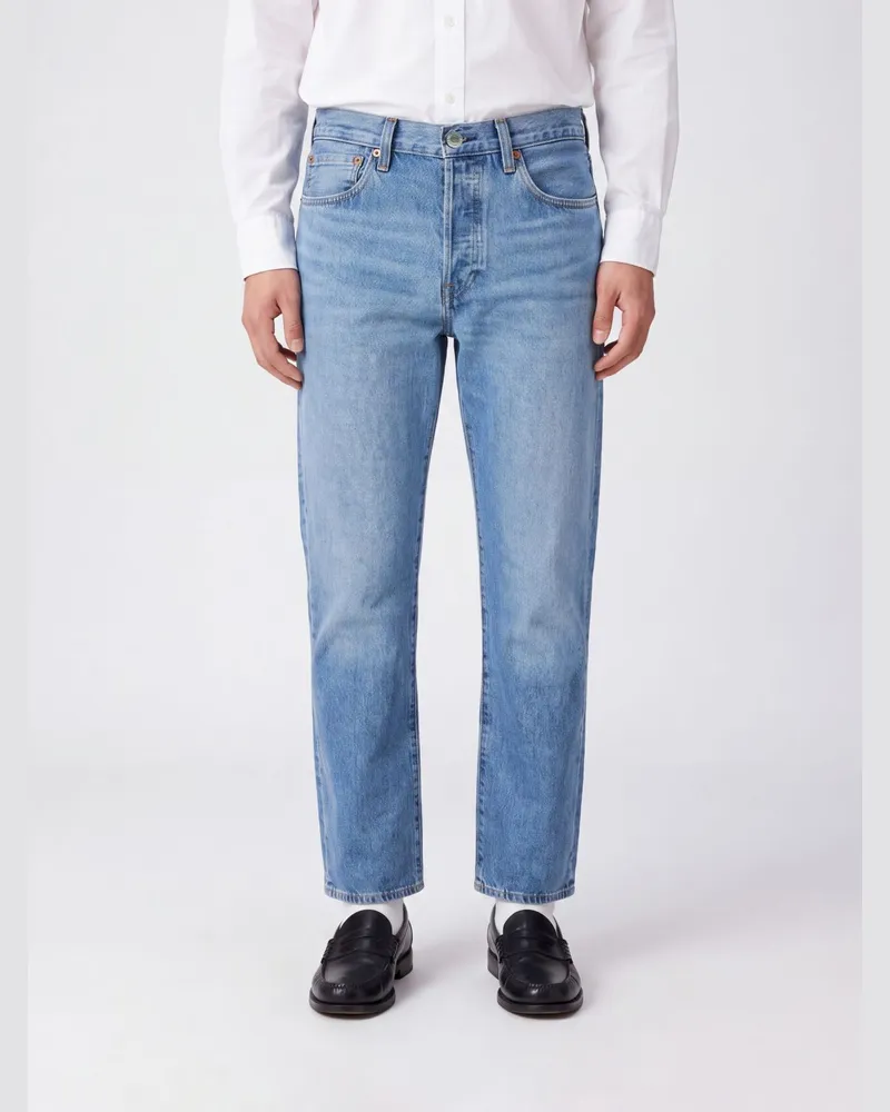 Levi's 5-Pocket Straight-Fit Jeans aus Baumwolldenim Blau