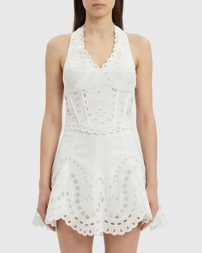 Charo Ruiz Top damen  Ibiza Weiß