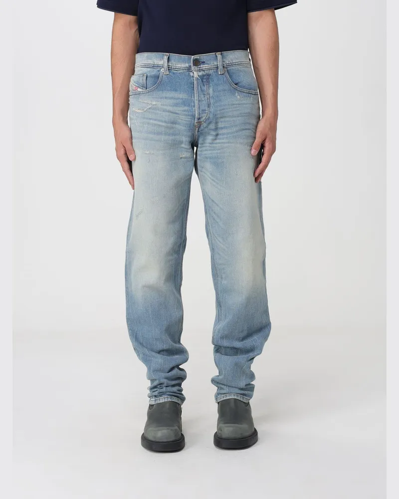 Diesel Straight-Jeans 2023 D-Finitive aus Baumwolldenim mit Used-Effekt Denim