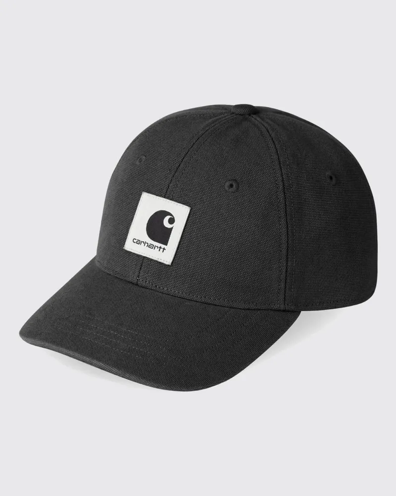 Carhartt WIP Baseballkappe aus Baumwolle mit Logo-Patch Schwarz