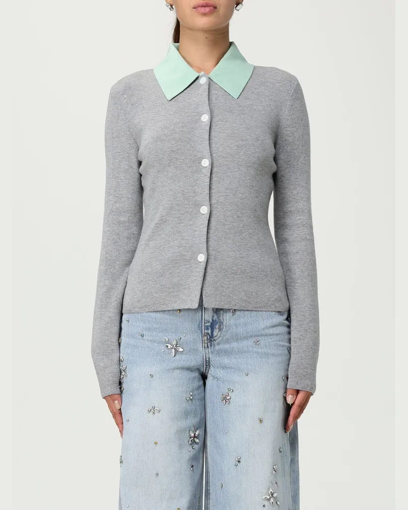 Self-Portrait Strickjacke damen Grau
