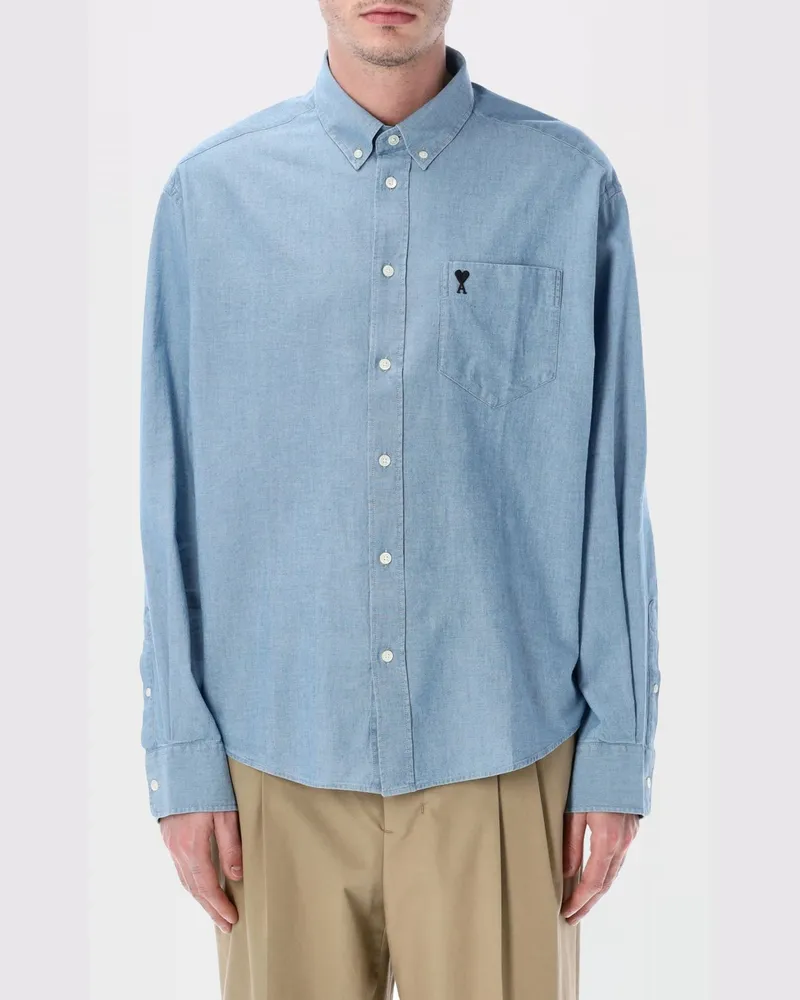 AMI Paris T-shirt herren Blau