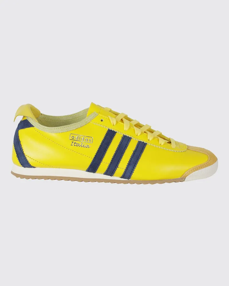 adidas Low-Top-Sneakers Italia 60s aus Leder und Veloursleder Gelb