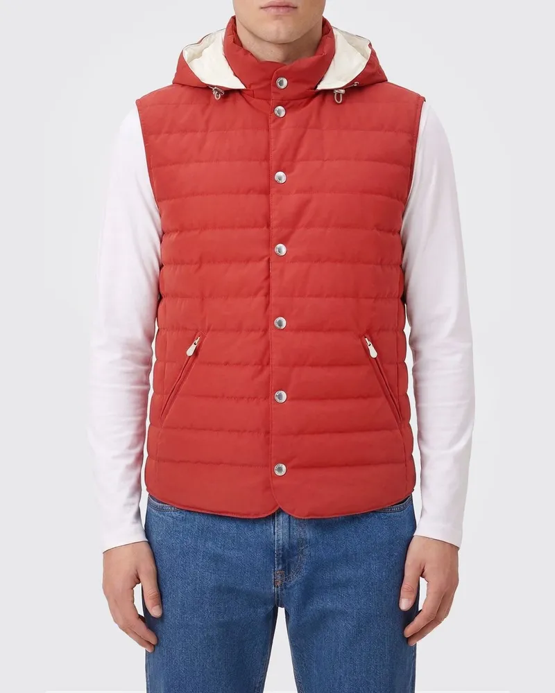 Brunello Cucinelli Jacke herren Rot