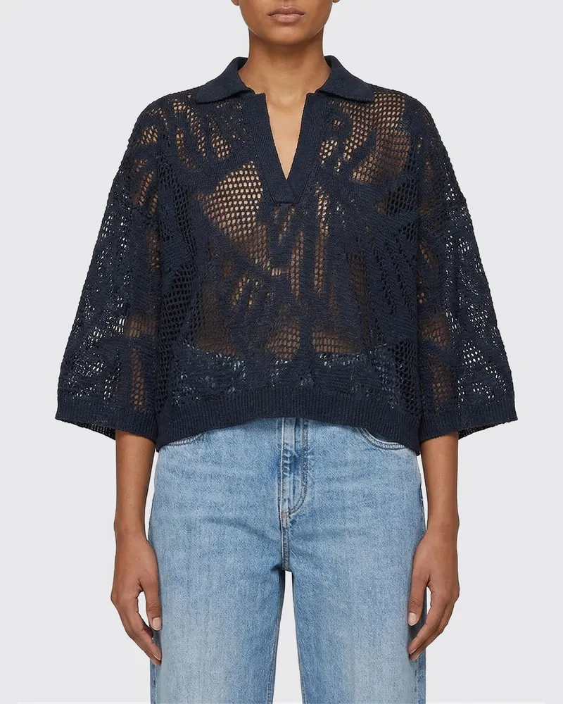 Brunello Cucinelli Pullover damen Blau