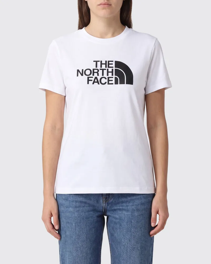 The North Face Slim-Fit-T-Shirt von aus Baumwolle mit Kontrast-Logo Weiß
