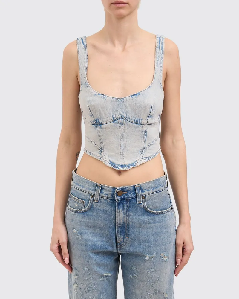 Haikure Top damen Hellblau