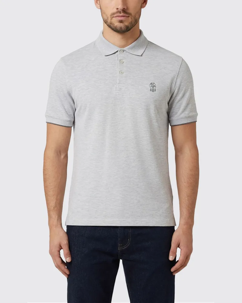 Brunello Cucinelli Polo herren Perle