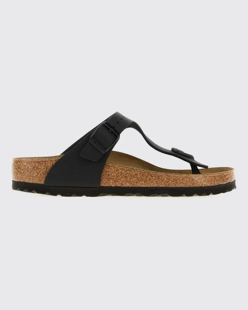 Birkenstock Gizeh Zehenstegsandalen aus Birko-Flor® mit verstellbarem Riemen Schwarz