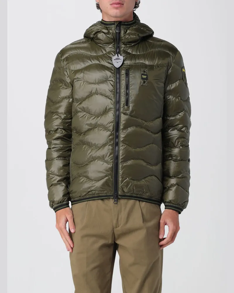 Blauer Jacke herren Grün