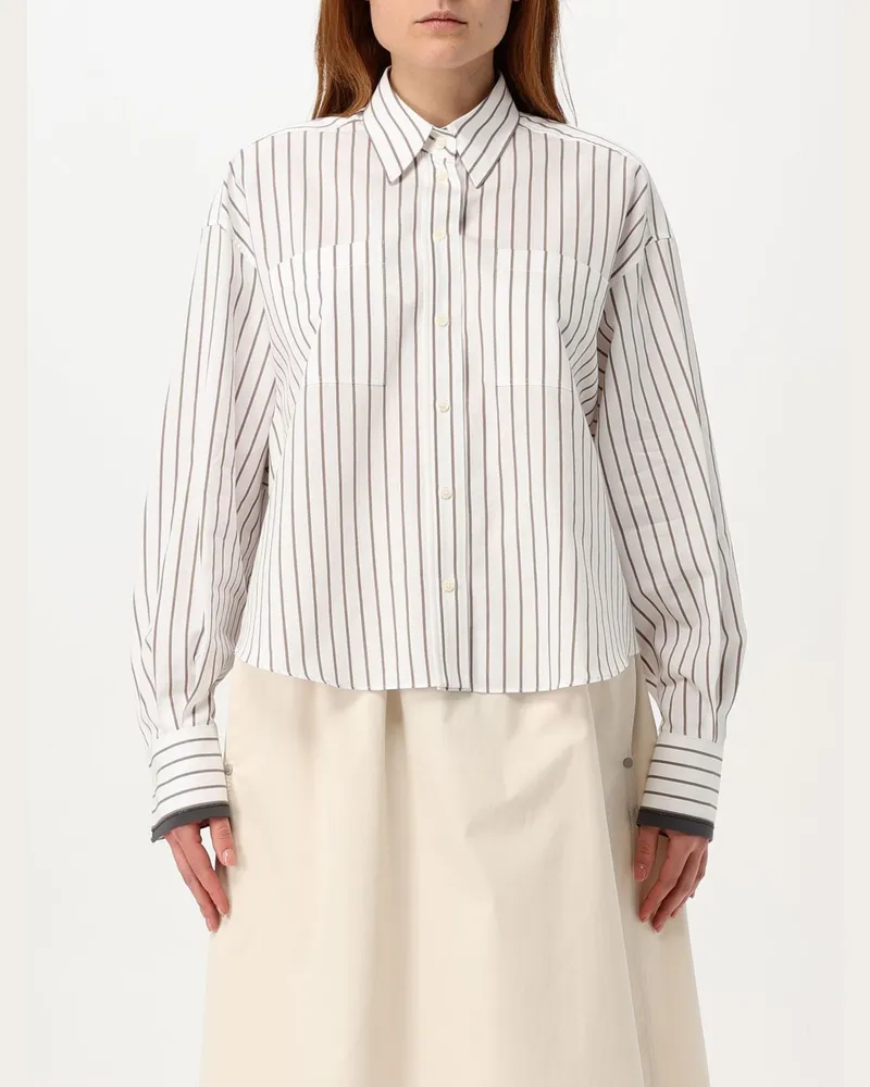 Brunello Cucinelli Hemdbluse damen Weiß