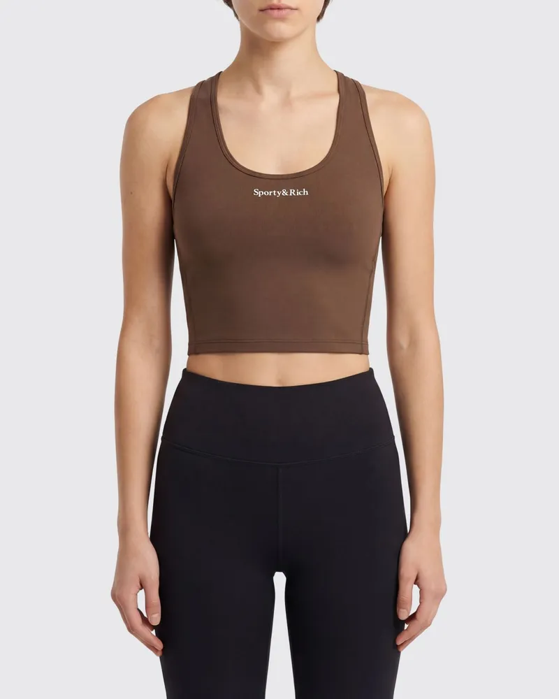SPORTY & RICH Top damen Sporty & Rich Braun