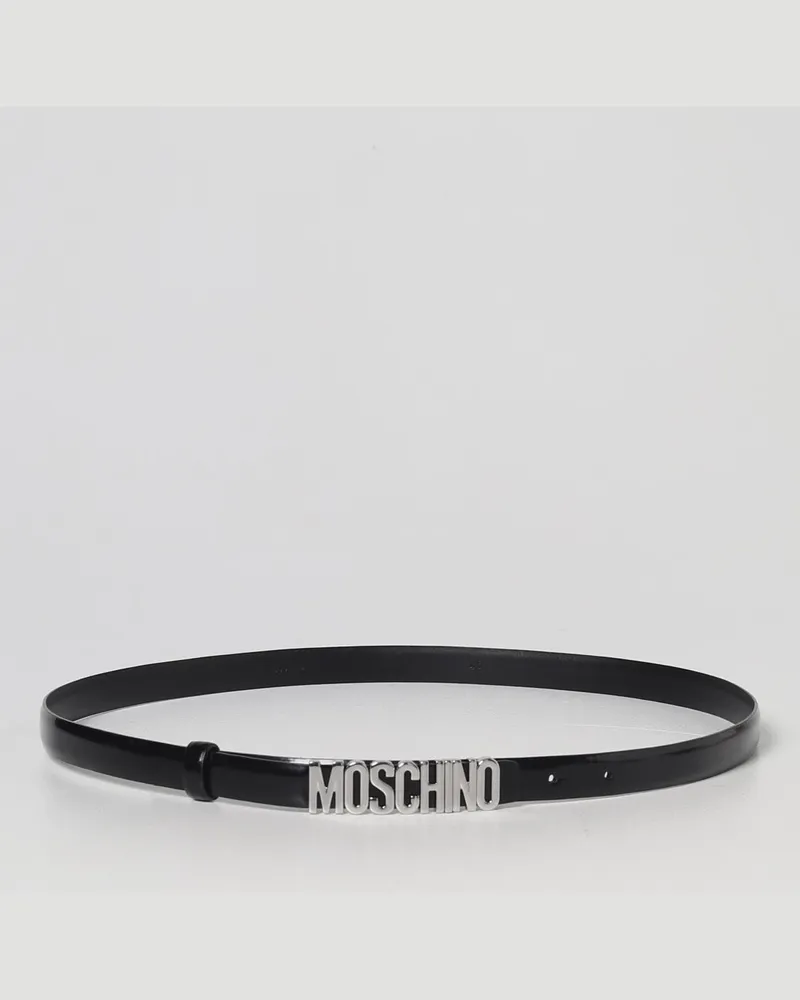 Moschino Damen Grtel Schwarz
