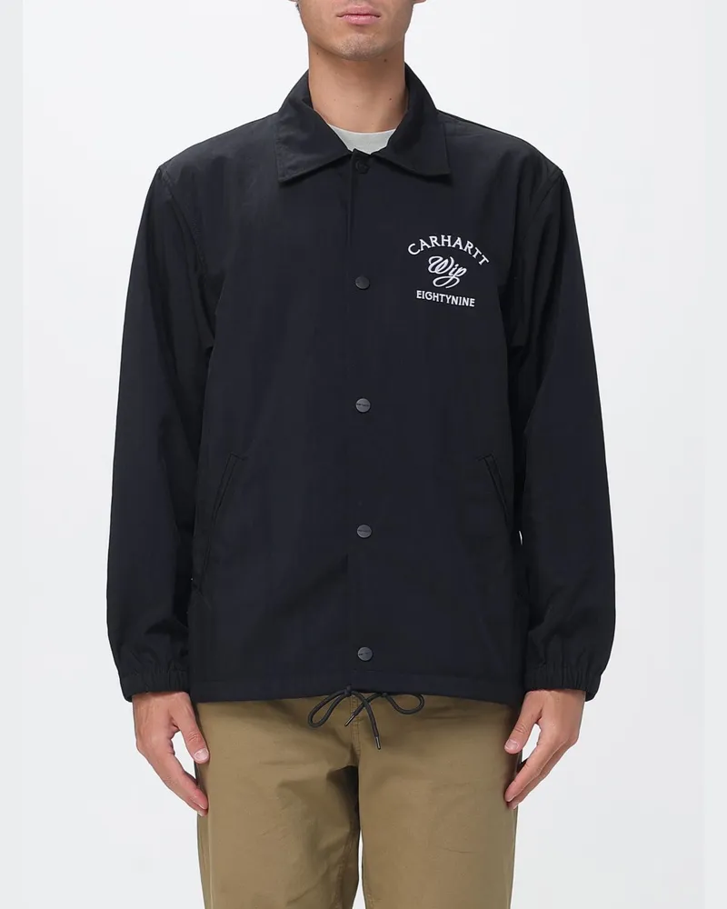 Carhartt WIP Nylon-Hemdjacke mit Logo Schwarz