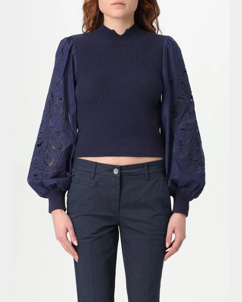 Twin-Set Top damen Blau