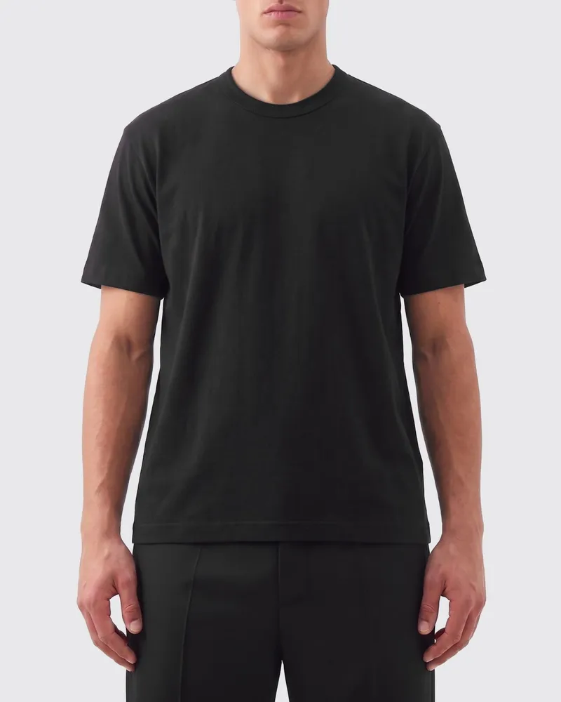 Comme des Garçons Baumwoll-T-Shirt Schwarz