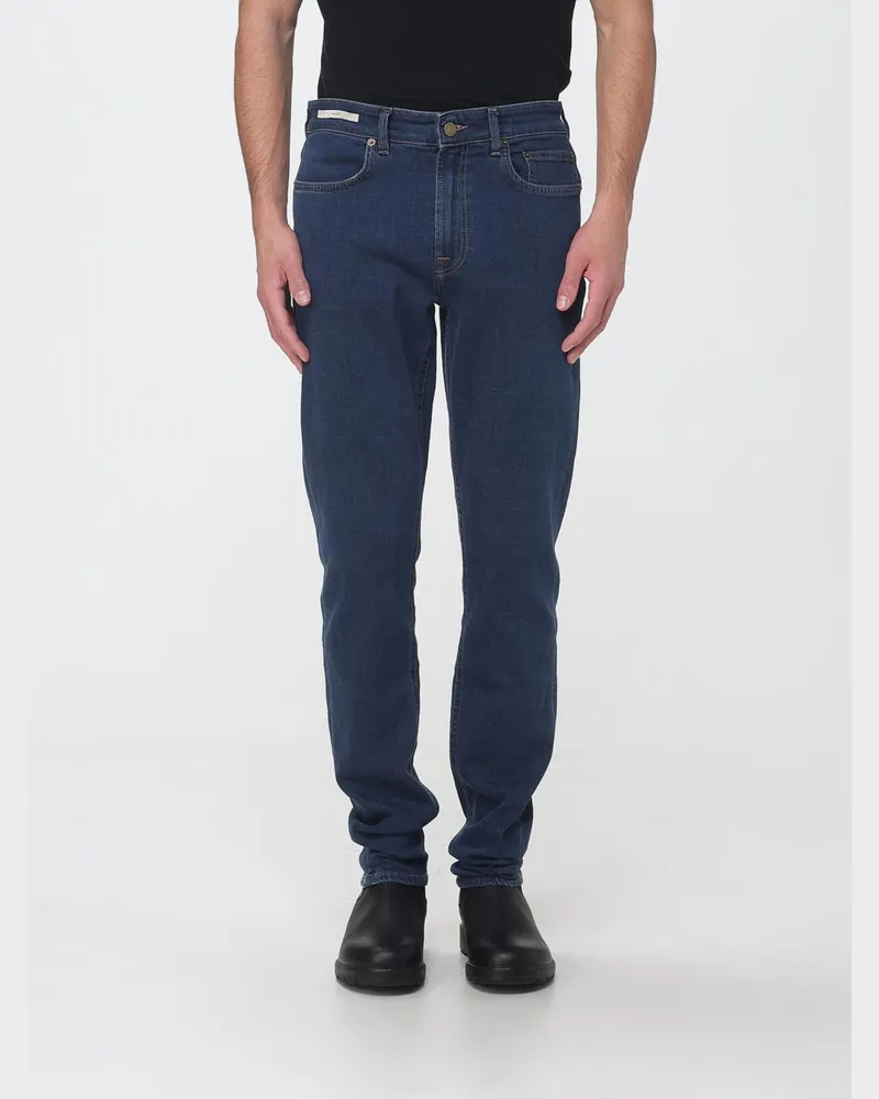Siviglia Mid-Rise Five-Pocket Skinny Jeans aus Stretch-Denim Blau