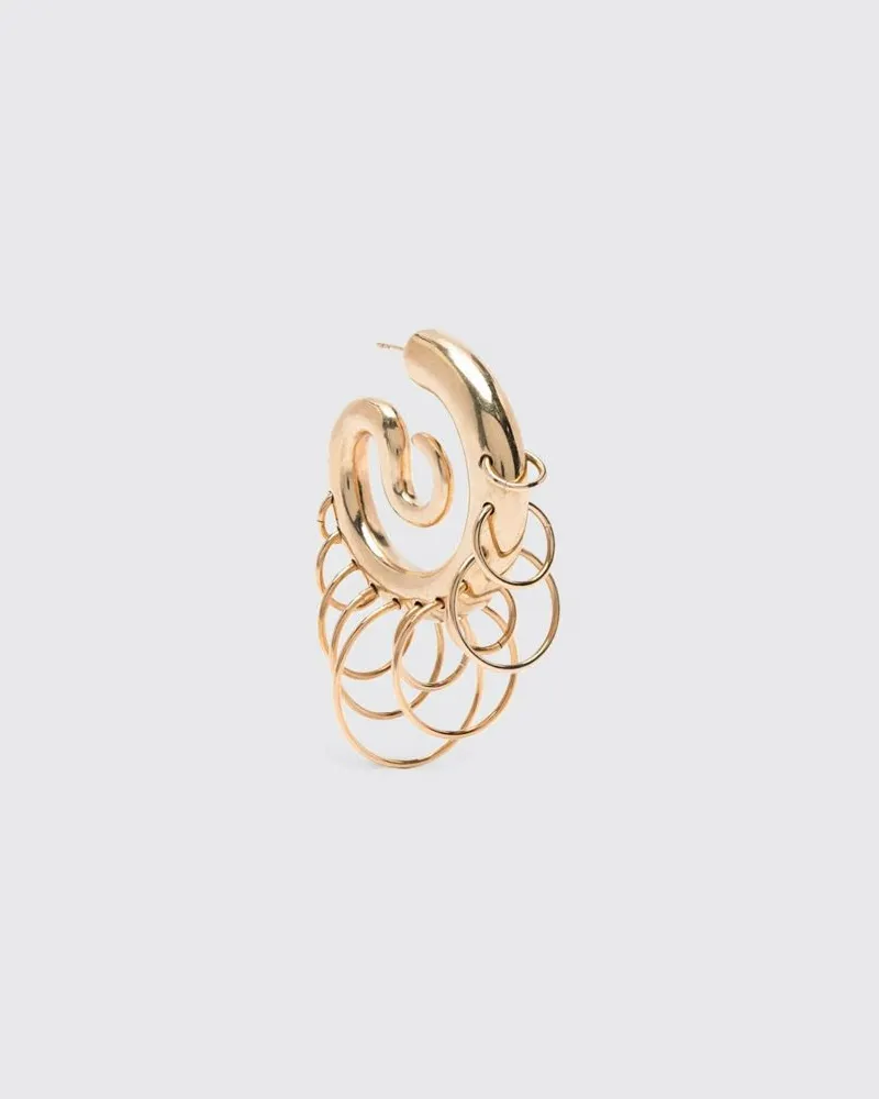 PANCONESI Serpent Ohrringe aus verchromtem Messing Gold