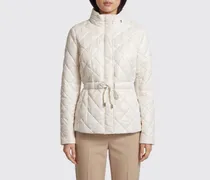 Kurze gesteppte Daunenjacke in Slim Fit aus recyceltem Nylon