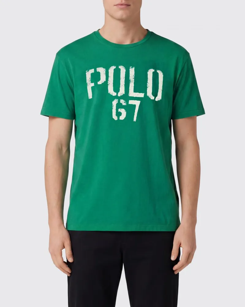 Ralph Lauren Baumwoll-T-Shirt mit Logo Grün
