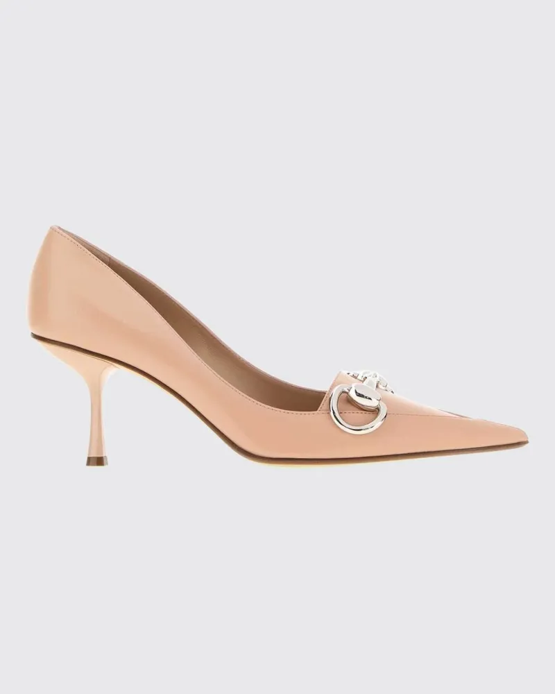 Gucci Pumps mit hohem Absatz aus Glattleder mit Horsebit-Detail Pink