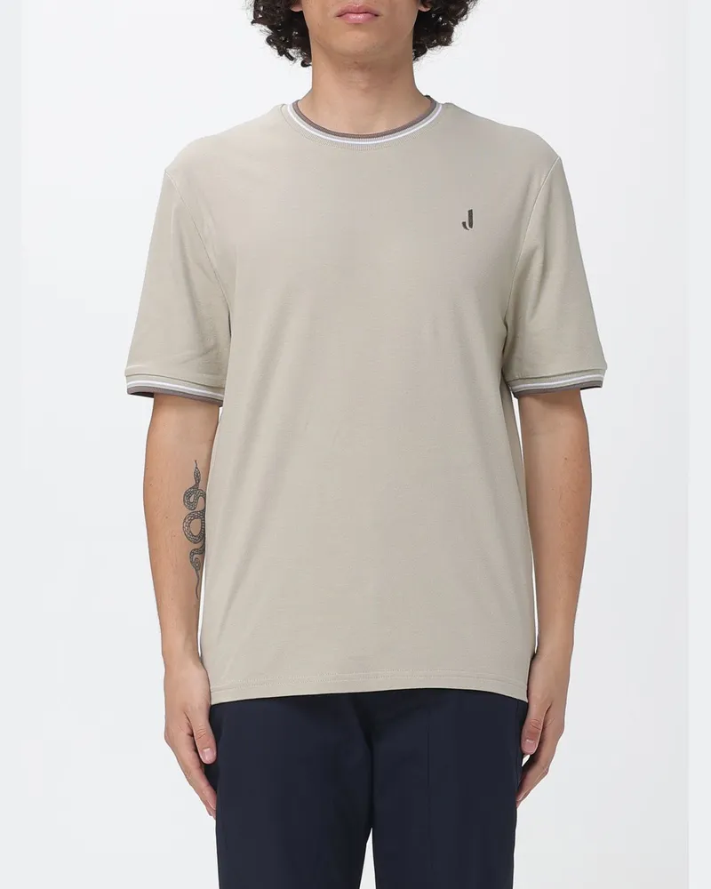 Jeckerson Baumwoll-T-Shirt mit Logo Beige
