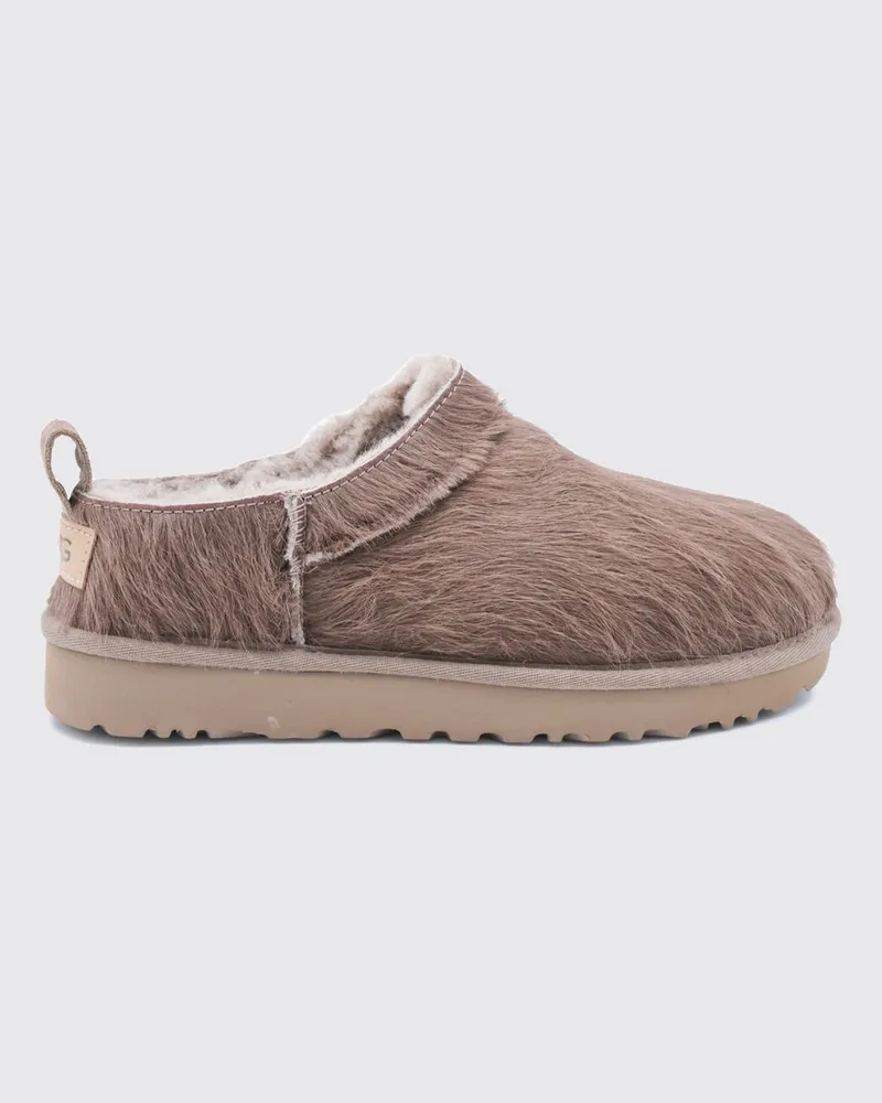 UGG Classic Micro Stiefeletten aus Kalbshaar mit Wollfutter Braun